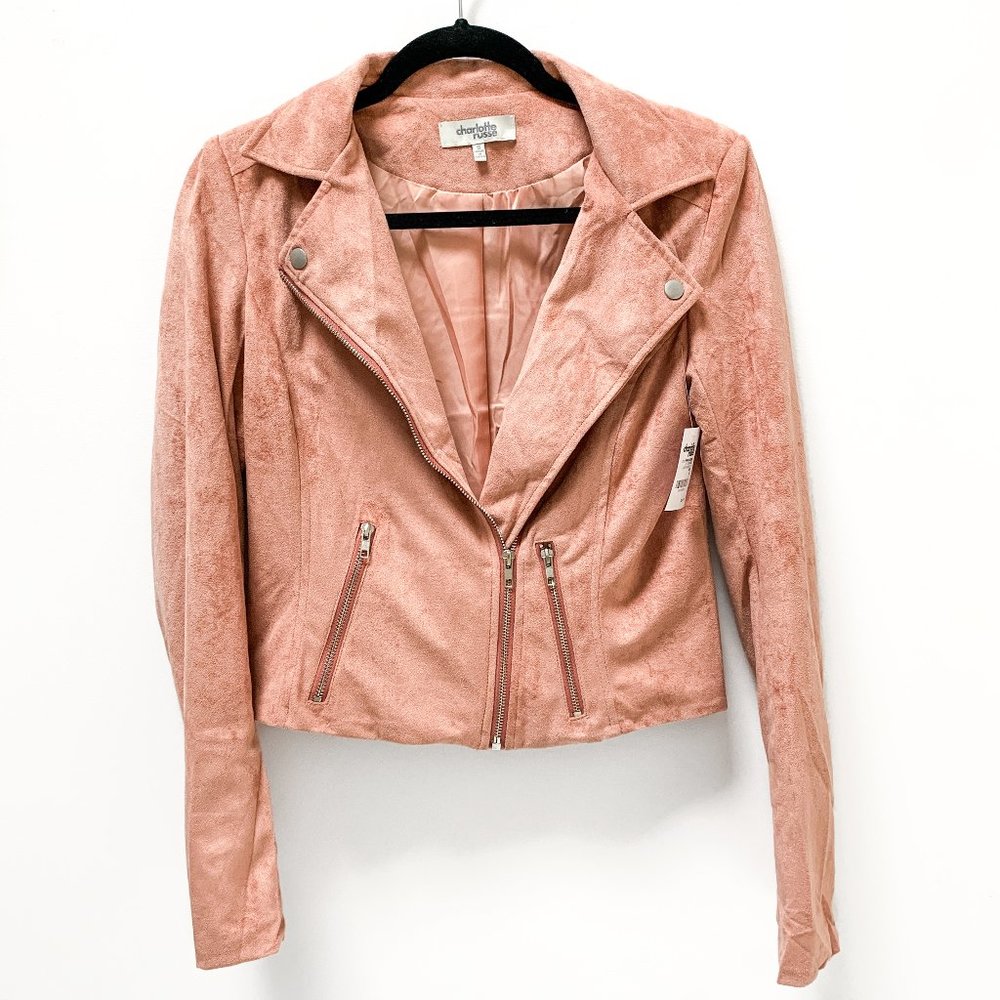 Charlotte Russe Suede Moto Jacket